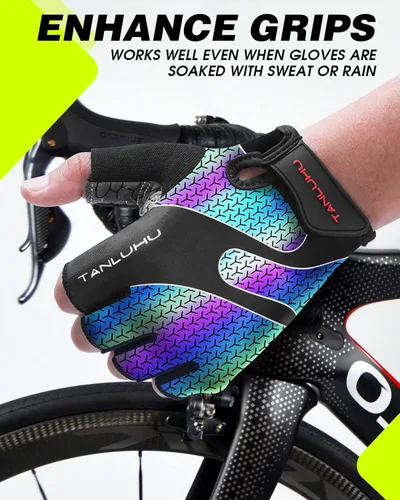 Miniatura 3 de Tanluhu - Guantes de ciclismo para hombre y mujer