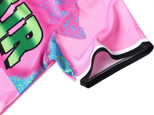 Miniatura 33 de Ropa de los años 90 para mujer, traje unisex de hip hop para fiesta, camiseta de béisbol Bel Air, camisa de manga corta con botones