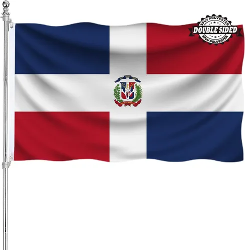 Miniatura 8 de Bandera albanesa de Albania 3x5 doble cara para exteriores, banderas nacionales del país de alta resistencia de 3 capas de poliéster con 2 ojales