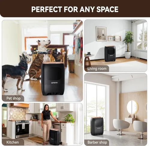 Miniatura 7 de GAVASTO Pro Aspiradora sin contacto con recogedor automático - Ultra rápida y potente - Ideal para barrer pelo de mascotas, comida, suciedad y Negro