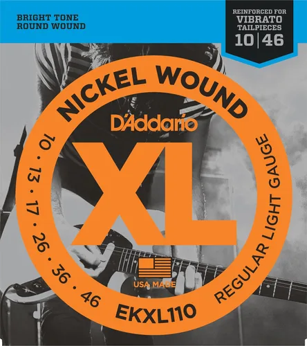 Miniatura 38 de D'Addario XL EXL115-10P - Cuerdas de níquel para guitarra eléctrica de 6 cuerdas, entonación perfecta, sensación consistente, durabilidad fiable