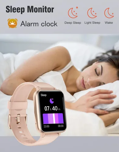 Miniatura 5 de Rastreador de fitness, relojes inteligentes para mujeres y hombres (Hacer/Atender llamadas), reloj inteligente de 1.85" para iPhone/teléfonos
