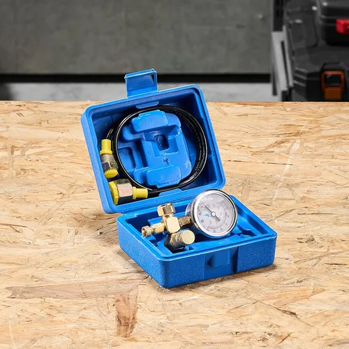 Miniatura 8 de Kit de carga de acumulador de nitrógeno hidráulico VEVOR, kit de llenado de nitrógeno 0-1420 PSI, sistema de prueba de presión con 1 medidor