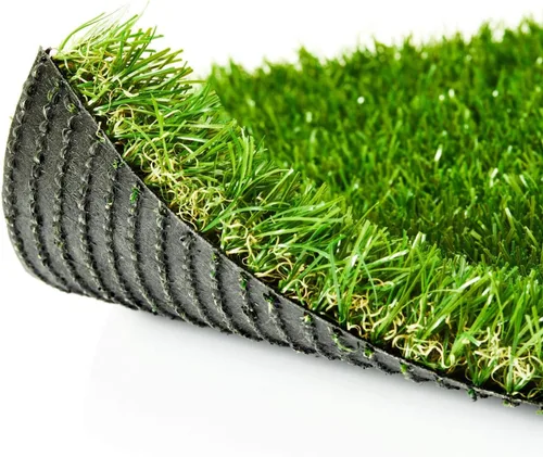 Alfombra de césped artificial de alta calidad de 3 x 3 pies, césped grueso realista de 1.38 pulgadas para jardín, patio, césped falso, tapete de