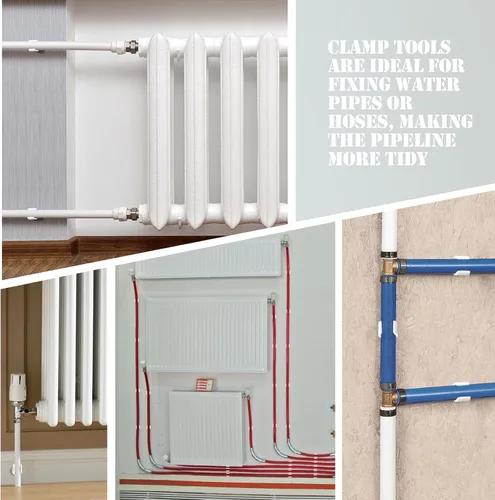 Miniatura 4 de Litoexpe Abrazaderas de Soporte para Tubo de PEX de 1 Pulgada de Plástico - Soporte para Tubo de PVC de 25mm, Clips Blancos, Herramienta