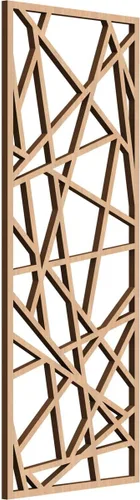 Miniatura 21 de Conway Paneles de pared decorativos de madera con calado, 9 3/8 pulgadas de ancho x 24 3/8 pulgadas de alto x 1/4 de alto, aliso