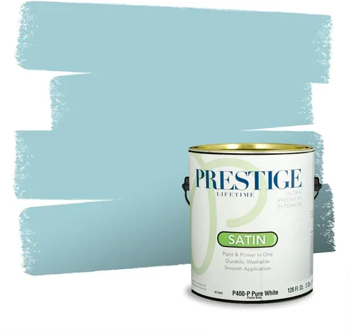 Miniatura 792 de Pintura Exterior + imprimación PRESTIGE, todo-en-uno, 1 galón, acabado mate, color comparable al Valspar* Royal Gray* VS151-Gris real