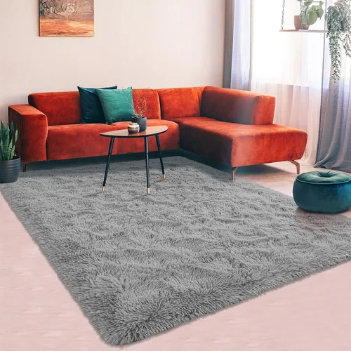 Miniatura 12 de Alfombra Corredor Suave de Pelo Largo para Dormitorio, 2 x 6 pies, alfombras esponjosas con parte inferior antideslizante para pasillo, junto a