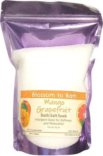 Miniatura 5 de Remojar sal de baño de azúcar morena e higos (16 onzas) – Fragancia natural – es perfecto para la relajación de cuerpo completo, remojo de pies