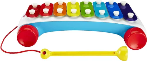 Miniatura 3 de Fisher-Price Juguete de Arrastre para Niños Pequeños, Xilófono Clásico Instrumento Musical de Juguete con Mazo para Niños Preescolares de 18+ Meses
