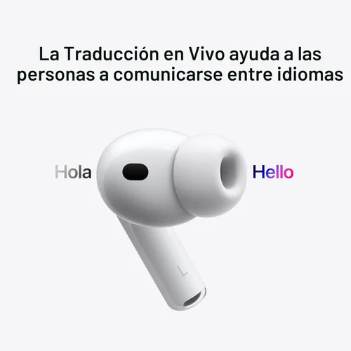 Miniatura 5 de Apple AirPods Pro 3 auriculares inalámbricos, cancelación activa de ruido, Traducción en vivo, detección de frecuencia cardíaca, función de ayuda