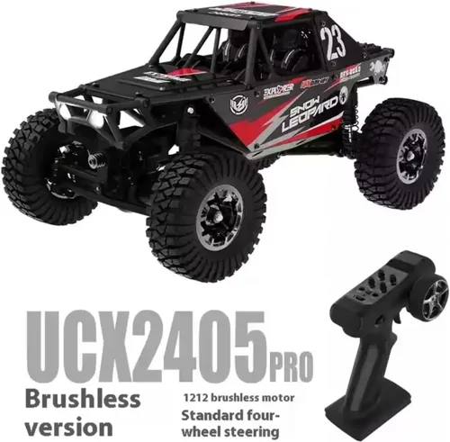 Miniatura 3 de 1/24 RC Crawler Car UDI RC UCX2405PRO 4wd Mini Climb Racing Motor sin escobillas 4 ruedas Dirección 3 velocidades Transmisión RTR Juguete (negro)