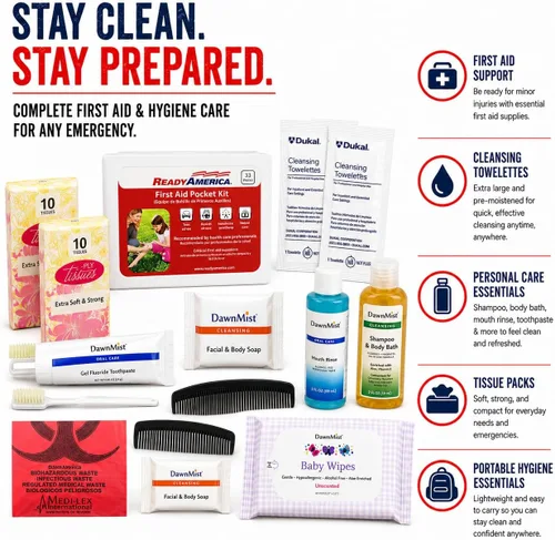 Miniatura 5 de Ready America 70285 kit de emergencia de lujo para 2 personas, mochila para 3 días