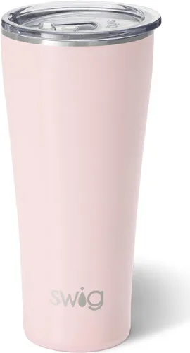 Miniatura 50 de Swig Life - Vaso aislante de 22 onzas, vaso de viaje para café con tapa, taza de viaje para café apta para portavasos, acero inoxidable (Aqua)