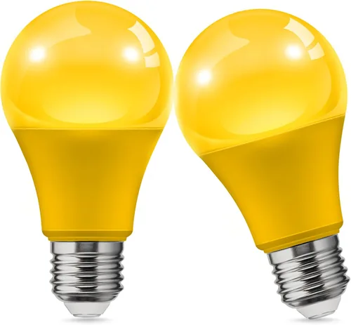 Miniatura 14 de L LOHAS LED Bombillas LED, Bombilla de Luz Ámbar para Ayuda del Sueño, A19 9W (Equivalente a 60 Vatios), Bloqueo de Luz Azul, Bombillas Regulables