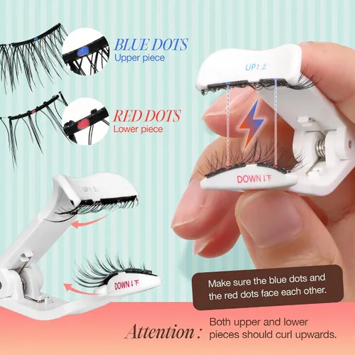 Miniatura 6 de LASHVIEW Kit de pestañas magnéticas suaves, aspecto natural con imanes ultradelgados de 0.17mm, pestañas cómodas sin pegamento con aplicador