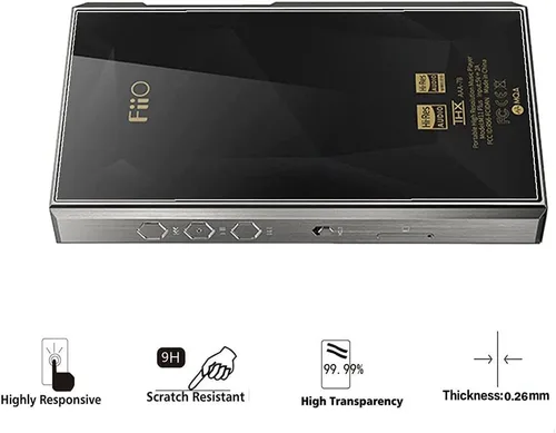 Miniatura 7 de Zshion - Protector de pantalla para FiiO M11 Plus, protector de pantalla de vidrio templado de dureza 9H para FiiO M11 Plus con antihuellas