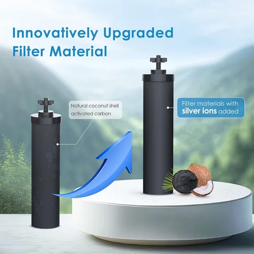 Miniatura 2 de Waterdrop Mejora Certificado NSF/ANSI 372 Filtro de Agua con Iones de Plata Añadidos, Reemplazo para Filtros Negros Berkey® BB9-2®, Sistema