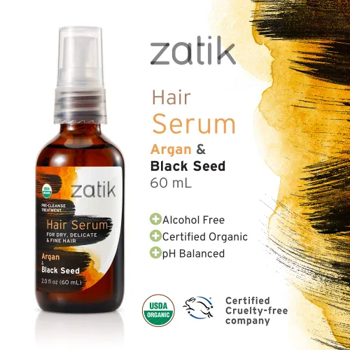 Miniatura 7 de Zatik Naturals - Set combinado de otoño para el cabello (champú nutritivo + acondicionador + suero para el cabello)