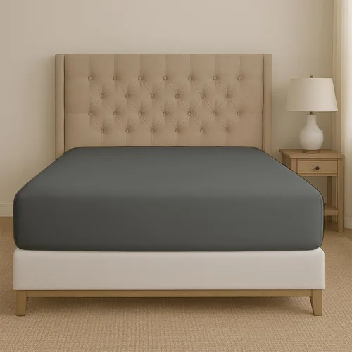 Miniatura 12 de SLEEP-NEST Sábana bajera ajustable tamaño individual, 600 hilos, 100% algodón egipcio de fibra larga, elástico en todo el contorno para colchones