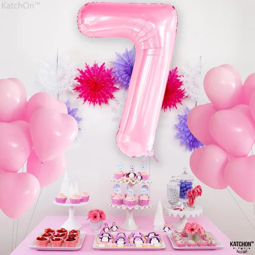 Miniatura 529 de KatchOn, Globo grande azul número 2 de 40 pulgadas Decoraciones de cumpleaños de Baby Shark para niño de 2 años Globo azul número 2 Globo