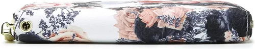 Miniatura 131 de Cartera de mano para mujer, estilo bohemio, con RFID, elegante, espaciosa con correa para viajes, capacidad para tarjetas, teléfono, dinero