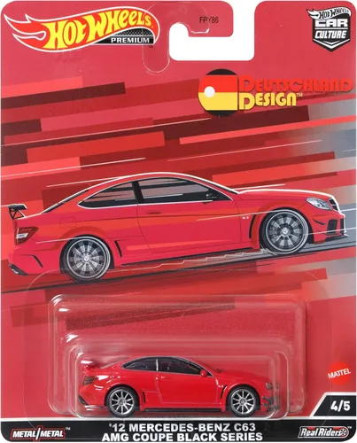 Miniatura 7 de Hot Wheels Mercedes-Benz C63 AMG Coupé Black Series, Premium 1:64 Escala 1:64
