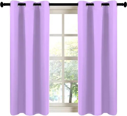 Miniatura 87 de LA PALMA Cortinas opacas con aislamiento térmico y ojales, para sala de estar, dormitorio, paquete de 2 paneles