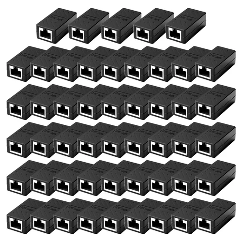 Miniatura 18 de 10 PCS Acopladores RJ45 Impermeables IP68, Acoplador Ethernet de Cobre Puro Blindado, Conector de Cable LAN Impermeable IP68 para Exteriores