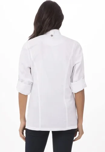 Miniatura 3 de Chef Works Abrigo de chef Hartford para mujer
