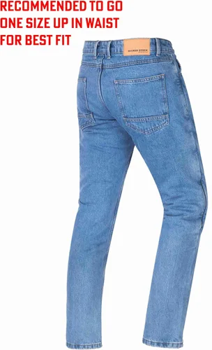 Miniatura 3 de WICKED STOCK Pantalones de Motocicleta para Hombres - Jeans de Motociclismo - Pantalones de Mezclilla con Armadura para Motocicleta Dual