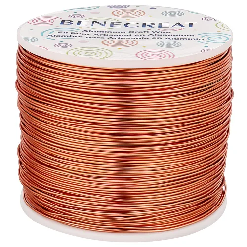 Miniatura 33 de BENECREAT -Alambre de aluminio para joyería de calibre 9, 55 pies, alambre metálico flexible para esculpir, ideal para manualidades de Halloween