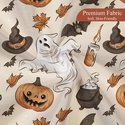 Miniatura 5 de Cortina de ducha divertida de Halloween, espeluznante y bonita, fantasma, calabazas, murciélagos, cortina de baño para niños, decoración