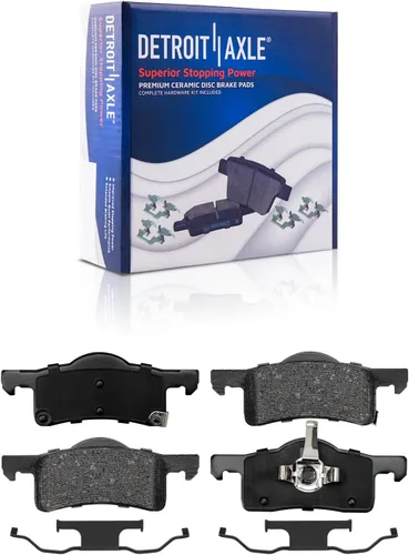 Miniatura 75 de Detroit Axle - Pastillas de freno de cerámica delanteras Reemplazo de pinza de freno derecha para Dodge Ram 1500 Dakota, Ram 1500 Classic - Juego