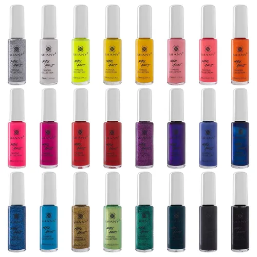 Conjunto de arte para uñas Shany (24 famosos colores esmalte para uñas, decoración para uñas)