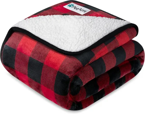 Miniatura 27 de PETAMI Manta impermeable de forro polar Sherpa para gatos y perros, color beige, talla S