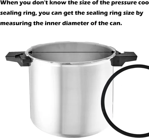 Miniatura 4 de Anillo de sellado de olla a presión 09936 09904 y enchufe de sobrepresión compatible con olla a presión Presto 2PCS