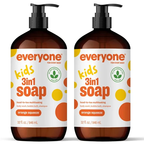 Miniatura 9 de Everyone - Jabón 3 en 1 para niños, gel de baño, baño de burbujas, champú, 32 onzas (paquete de 2), canción de cuna de lavanda, hecho con aceites