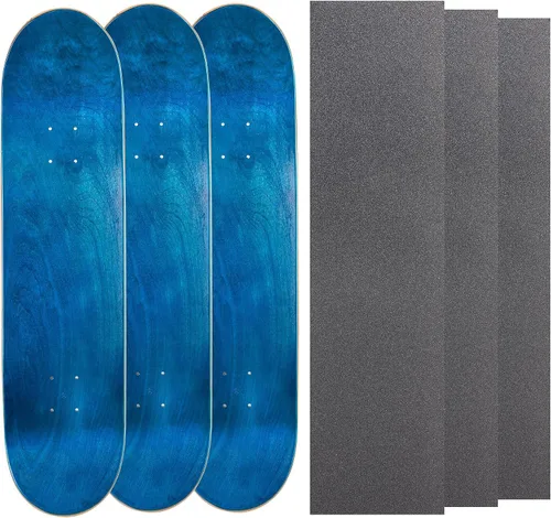 Miniatura 7 de Cal 7 Tablas de patineta de arce en blanco con cinta de agarre (paquete de 3, combinaciones)