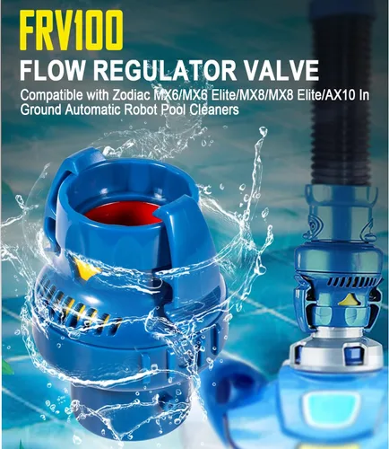 Miniatura 2 de Válvula reguladora de flujo FRV100 compatible con limpiadores automáticos de piscinas Zodiac MX6/MX6 Elite/MX6 Elite/MX6 Elite/AX10