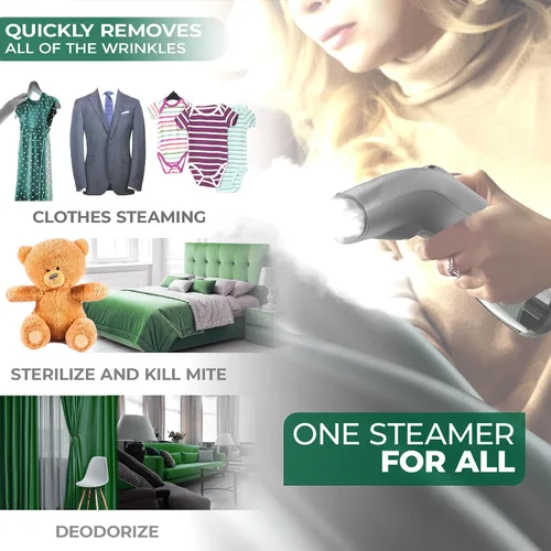 Miniatura 6 de Vaporizador para ropa de tela de vapor para viajes y tamaño mini ropa de mano vaporizadores para ropa de viaje de tela regalos de mujer