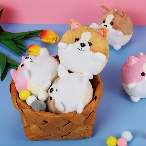 Miniatura 7 de Skylety Paquete de 12 mini perros de peluche de 5 pulgadas, cachorros de peluche pequeños a granel, lindos juguetes de felpa suave, regalo
