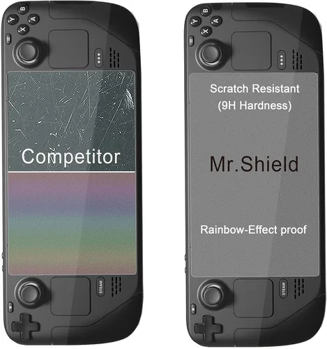 Miniatura 5 de Mr.Shield Protector de pantalla para Steam Deck/Steam Deck OLED 2021 y 2022 y 2023 [vidrio templado] [dureza 9H] [Paquete de 2] Protector de pantalla