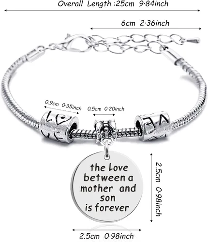 Miniatura 3 de lauhonmin - Pulsera de abalorios para madre e hija, para el día de la madre