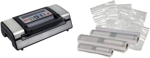 Miniatura 9 de Nesco Deluxe Food VS-12 - Sellador al vacío, 130 vatios y bolsa selladora al vacío NESCO VS-07V, paquete variado y bolsas selladoras al vacío NESCO