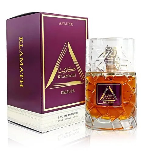 AFLUXE Klamath-Deliur Colonia de Larga Duración para Hombre | Aroma a Vainilla, Especias Cálidas, Ámbar, Canela | Agua de Colonia 100ml en Spray |
