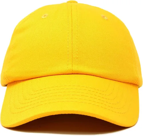 Miniatura 28 de DALIX Gorra de béisbol para papá, lisa, para hombre, mujer, algodón, ajustable, en blanco, sin estructurar, suave