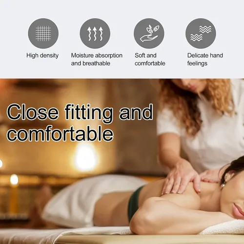 Miniatura 2 de Sábana de salón de belleza, cubierta impermeable para cama de masaje a prueba de aceite, sábana de mesa de masaje profesional con orificio