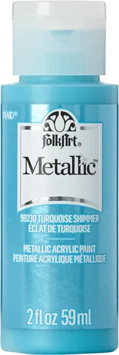 Miniatura 41 de FolkArt Pintura Acrílica Metálica para Manualidades, Fucsia Chispeante 60 ml Pintura Premium con Acabado Metálico, Perfecta para Aplicar Fácilmente