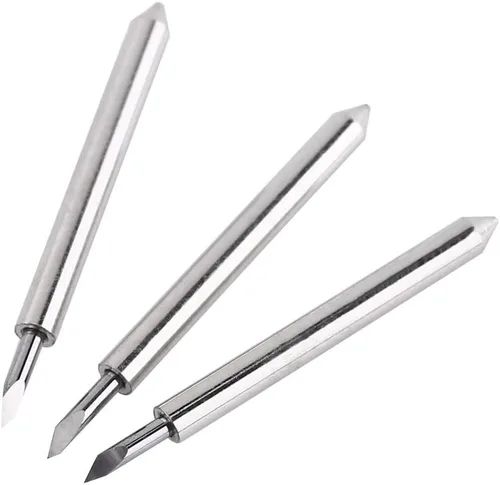 Miniatura 4 de Cuchillo de corte de acero de tungsteno con cuchillas de corte para cortar con base de soporte (60 °)